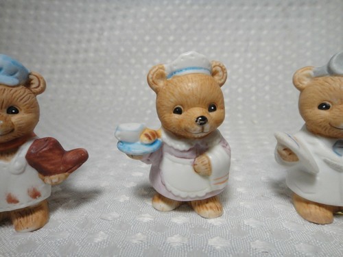 Career Bear Ceramic Figurines by Homco #8820 Lot of 3 - Picture 3 of 9