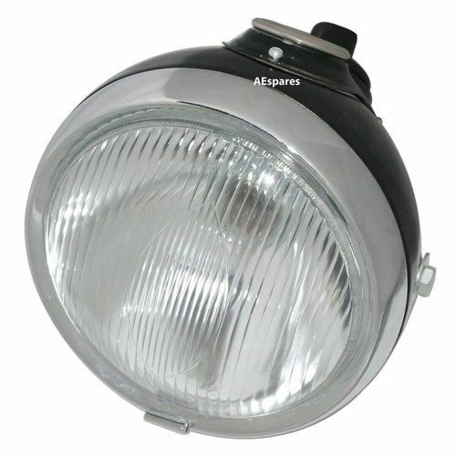 Black 6" Lucas Du42 Headlight Headlamp Panther Fits Triumph Ariel Douglas - Picture 2 of 6