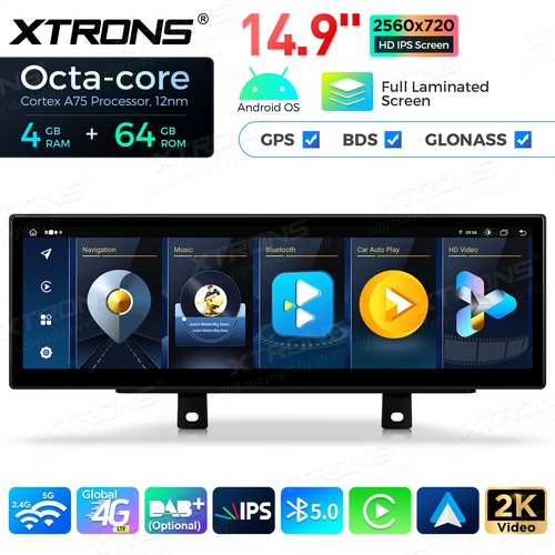 14.9" Android 14 4+64G Car Stereo GPS CarPlay RHD For BMW 3/4 Series F30-F36 EVO - Picture 5 of 18