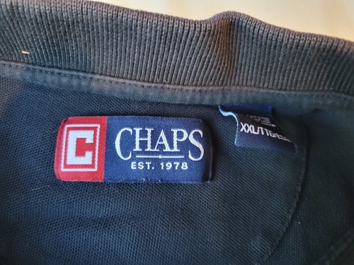 Lot of 3 Chaps Polo Shirts Men's Short Sleeved Navy-XXL/Blue-XXL/White-XL - Picture 11 of 11