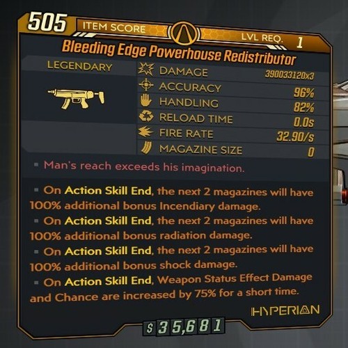 BL3 [MODDED XP ITEMS] Shield COM Grenade Artifact XP Item [ALL PLATFORMS] - Picture 13 of 39