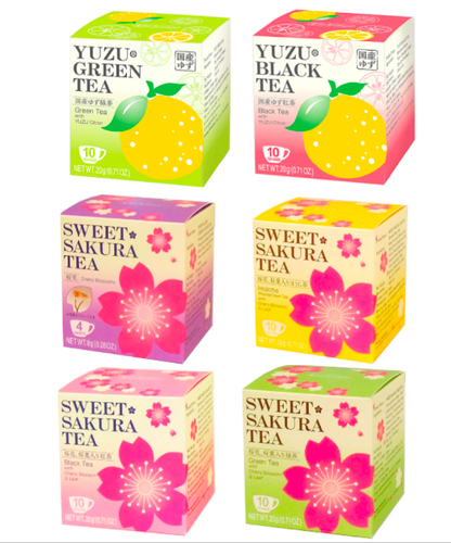 REGALO DE SAN VALENTÍN JAPONÉS Paquete de Muestreo de Té Sakura y Yuzu dulce hasta 6 sabores - Imagen 16 de 22