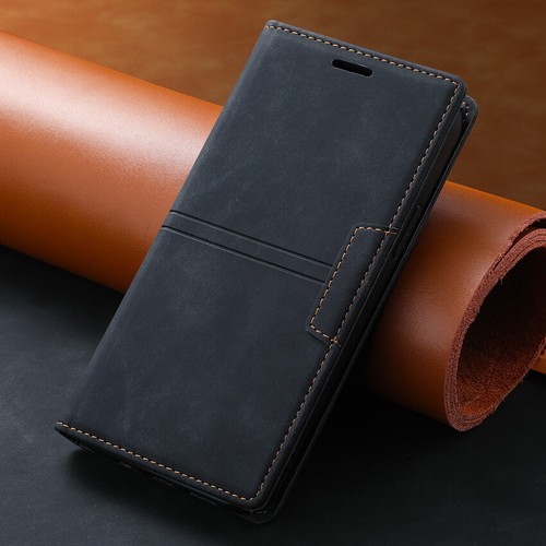 Custodia a portafoglio magnetica in pelle per Samsung Galaxy A6+ J4+ J6+ J5 J7 J8 - Foto 3 di 27