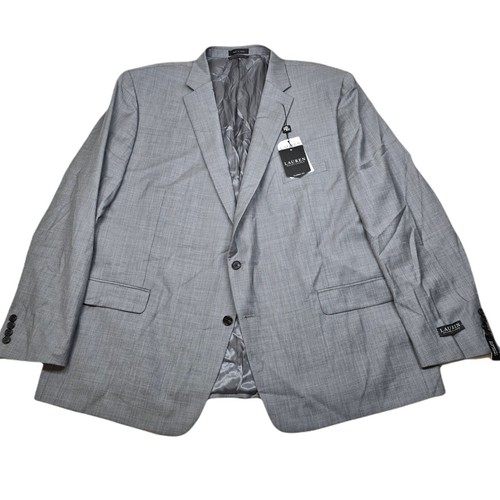 Lauren Ralph Lauren Suit Jacket Mens 56L 56 Light Gray Wool Ultraflex $450