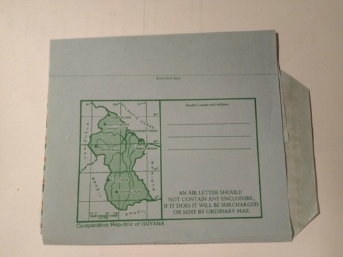 Guyana Airletter, unused, withdrawn, a rarity? - Bild 2 von 3