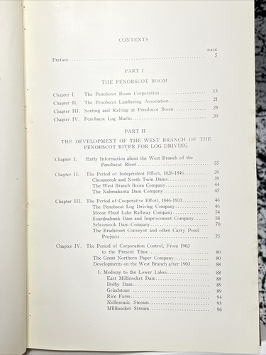 The Penobscot Boom Development West Branch River Log Driving Maine - 1st Edition - Picture 7 of 13