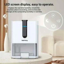 70 Oz Large Capacity Home Dehumidifier - Automatic Water Full Shut Off, 5 Color