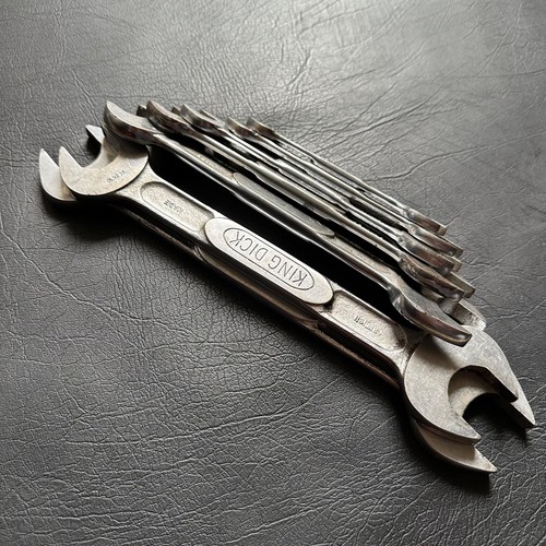SET OF 7 VINTAGE KING DICK WHITWORTH BS VR VICTORIAN RAILWAYS SPANNERS TOOLS - Picture 12 of 15