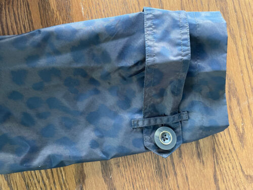Dana Buchman Dark Animal Leopard Print Rain Jacket Coat XL Lightweight w/Tie NWT - Picture 7 of 11