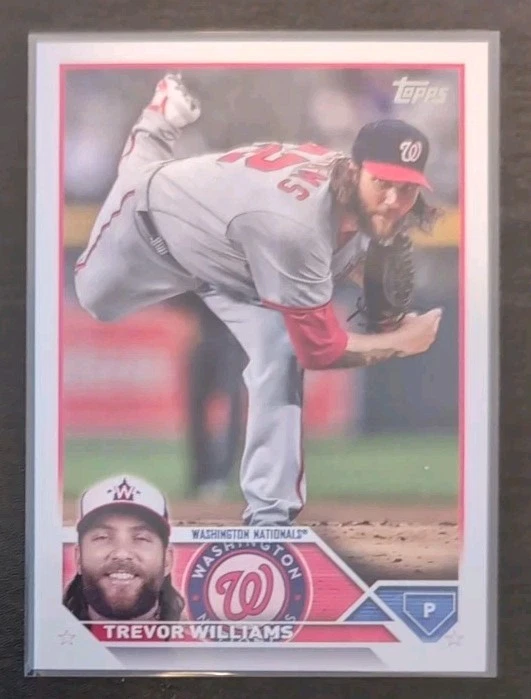 Trevor Williams #US48 2023 Topps Update Series Baseball MLB Nationals Base Card - Image 3 of 3