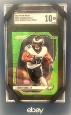 2024 SAQUON BARKLEY RC SGC 10 GEM MINT PANINI PRIZM NEON GREEN PULSAR PRIZM 