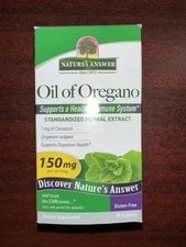 *2027-10-1* Nature's Answer Oil Of Oregano Capsule Softgels, 90-count | Natural