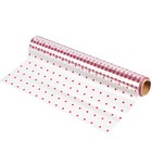  STOBOK Cellophane Wrap 2.5 Mil Thickness Cellophane Wrap Roll Red Dots Pattern