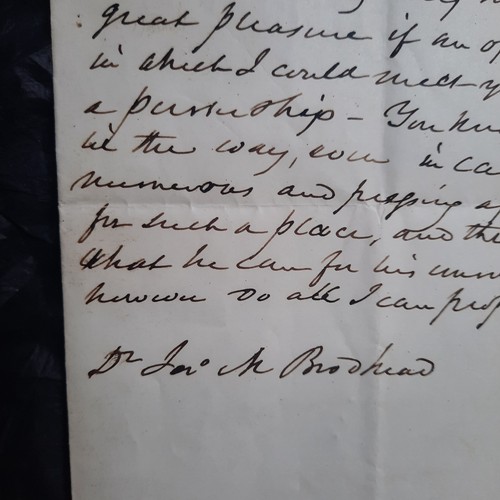 1844 Letter Secretary of Navy (Under John Tyler) David Henshaw, to Dr. Brodhead - Foto 8 di 12