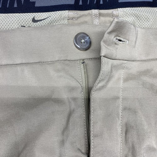 Pantalones de golf Nike para hombre 33X32 (se adapta a 32x31) beige flexible absorbente informal viaje Dri-Fit - Imagen 5 de 16