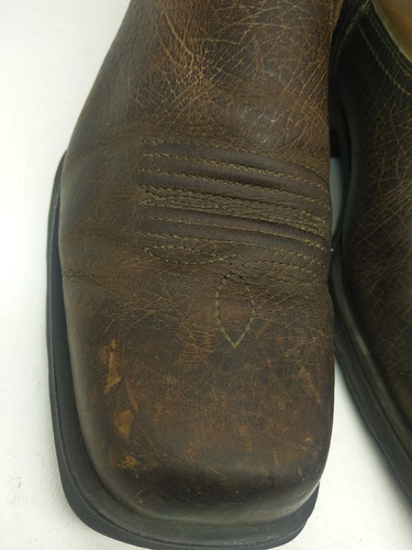 Ariat Rambler Brown Bomber Cowboy Mens Size 11D Boots Square Toe Western Used - Bild 4 von 22