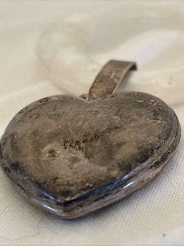 Lullaby Sterling Silver Heart 1934 Vtg Teething Ring Rattle - Picture 13 of 16