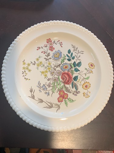Vintage Copeland Spode Romney Gadroon 13 Inch Round Chop Serving Platter - Picture 2 of 10
