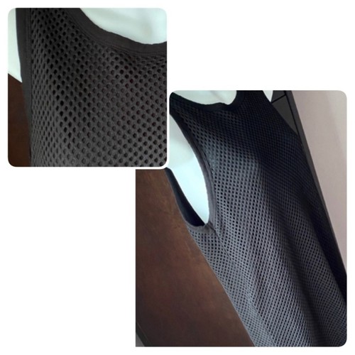 NWOT One Clothing Black Eyelet Mesh Tank Dress, Small