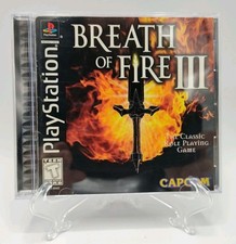Breath of Fire III (PS1, 1998) *CIB + Case Protector* VGC* Black Label* Tested!