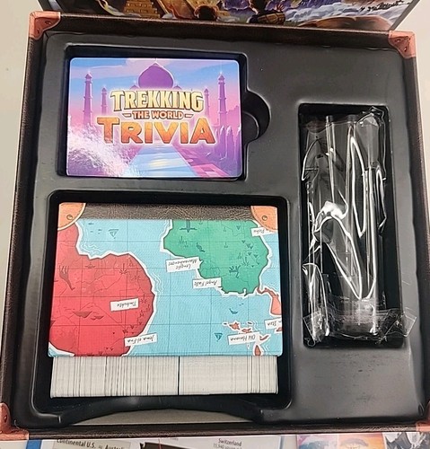 Trekking The World Trivia Underdog Games Board Game COMPLETE - Picture 3 of 5