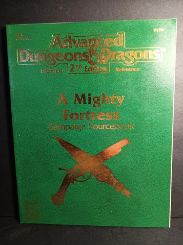 A Mighty Fortress Sourcebook Advanced Dungeons & Dragons AD&D #9370 TSR W/ Map