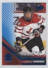 2022 Team Canada Juniors Prospectus Momentous Electric Blue /349 Natalie Spooner