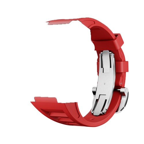 Luxury Stainless Steel Case For Apple Watch Series 11 10 46mm Rubber Band Strap - 第 28/35 張圖片