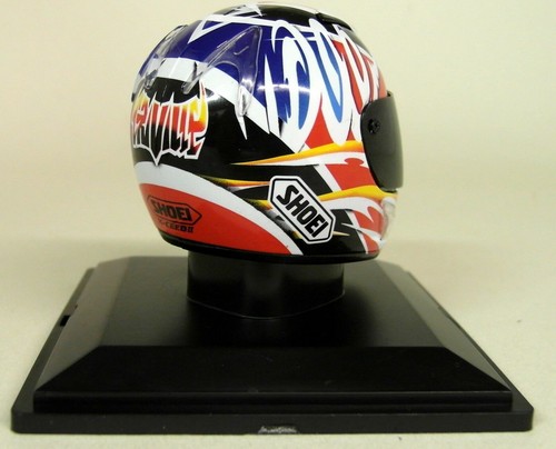 Altaya 1/5 Scale - Alex Criville 1999 Shoei Moto GP Helmet with Plinth and Case - Picture 3 of 4