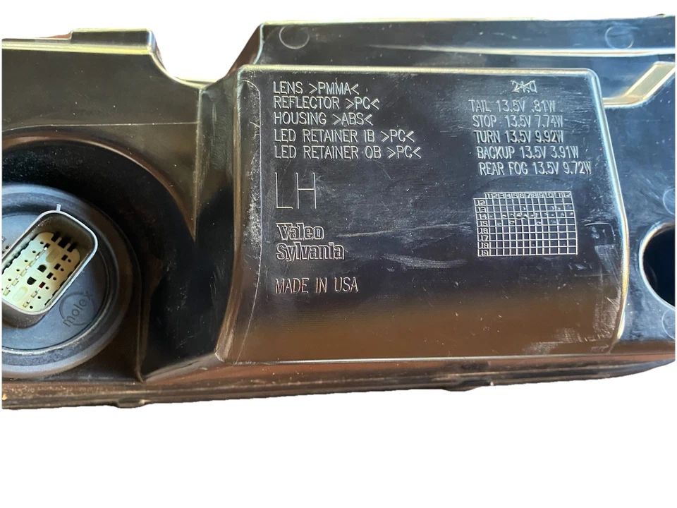 2014-2019 雪佛兰 Corvette C7 原始设备制造商左驱动器尾灯 23170469 — 第 4/4 张图片