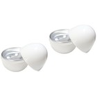  2 Pieces Microwellen Eierkocher Mikrowellen Eierpochierer Eierdampfer