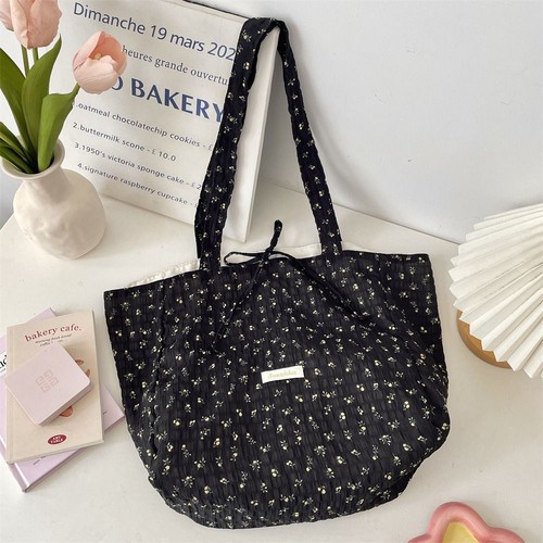 Floral Shoulder Bag Large Capacity Underarm Handbag Fashion Tote Bags - Picture 6 of 18