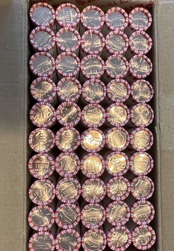 2023 P Lincoln Shield Penny 10 Full Rolls Look for VDBV Error BU OBW Extra V - Imagen 2 de 3