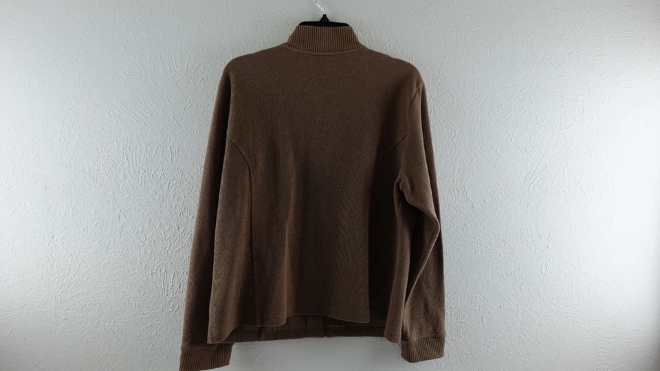 Karen Scott Sport Mujer’s Talla L MARRÓN Sudadera con Capucha Cremallera Sudadera Foto 4 de 4