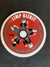 Limp Bizkit Logo Sticker Round Red White 90s Rock Icon FL for Laptop Etc New!