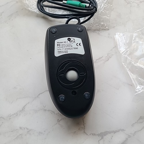 PS/2 Computer Laptap PC Mouse Model MI-1, VPR MATRIX NEW BLACK Home Or Office - Picture 4 of 7