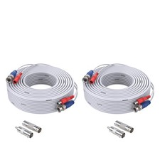 ANNKE 2-Pack 30M/100ft BNC Video Power Cables for CCTV w/ Connectors  Adapters