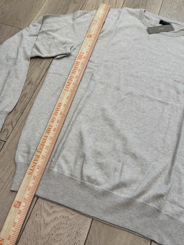 NEW J Crew Mens Cotton Cashmere Lightweight Crewneck Gray Sweater Size Large - Picture 6 of 9