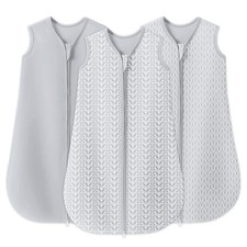 Baby Sleep Sack 0-6 Months - 100 Cotton 2-Way Zipper TOG 0.5 Infant Wearable...
