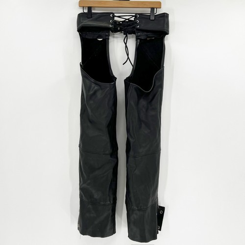 Harley Davidson Leder Motorrad Chaps Hergestellt in den USA Biker Damen klein - Bild 2 von 3