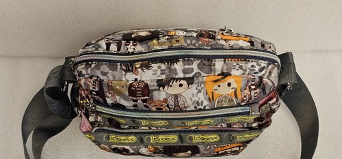 Tokidoki Le SPORTSAC Crossbody / Shoulder Bag Purse Anime Japan Print Gray Brown - Picture 8 of 24