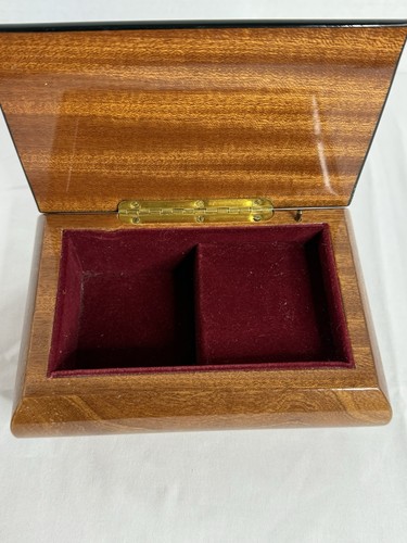 Vintage MAPSA Wood Inlay Jewelry Music Box Swiss Movement “Dr. Zhivago” - Picture 9 of 9