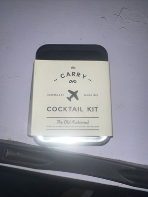 The Carry On Cocktail Kit - The Gin & Tonic Silver Travel Tin By W&P Design