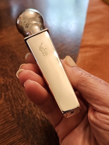 Vtg Ralph Lauren RL 1/4oz Cologne Spray In Silver CollectIble POLO Embossed Case - Picture 6 of 12