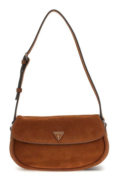 Guess Danya Flap Shoulder Bag Schultertasche UmhäNgetasche Tasche Cognac Braun-image