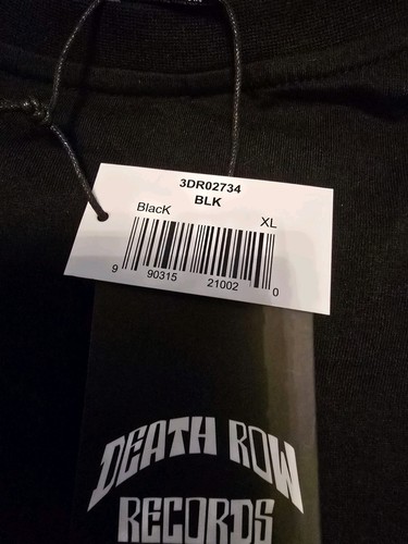 Death Row Records "Doberman" size XL T-shirt Black/Red. - Picture 5 of 5