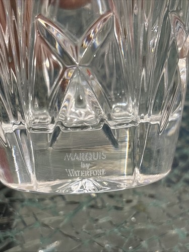 1 Set (4) Marquis Waterford Brookside Crystal Highball Glasses Hallmarked - Picture 3 of 4