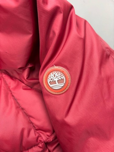 Men's Timberland Packable Puffer Down Jacket - Large - Red - With Carry Bag - Picture 4 of 5