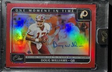 2024 Encased Panini One Doug Williams Moment in Time Auto Red/60 Redskins #390