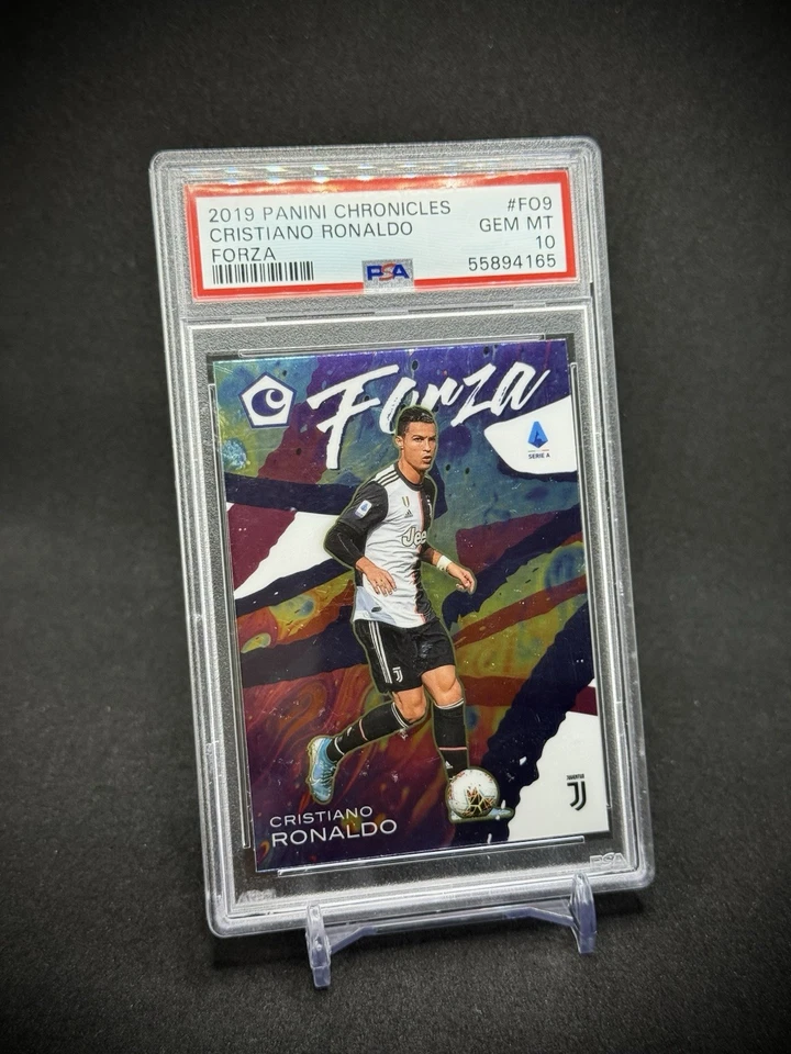 Cristiano Ronaldo 2019-20 Panini Chronicles Forza Case Hit SSP PSA 10 - Image 2 of 3
